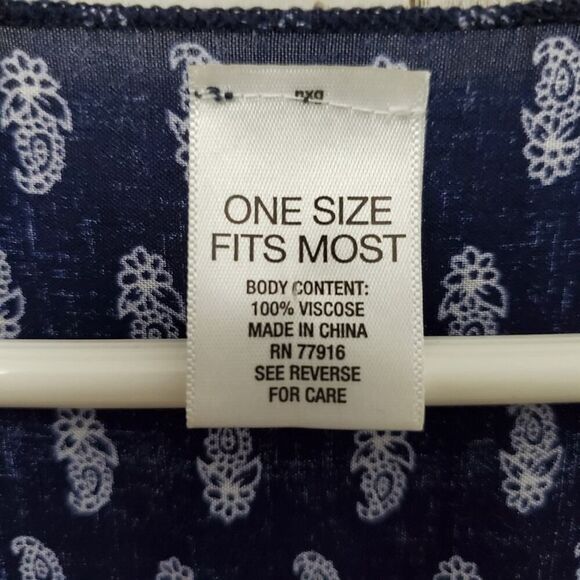 Abercrombie Fringed Cardigan Kimono Navy Size OSFM - Picture 3 of 8